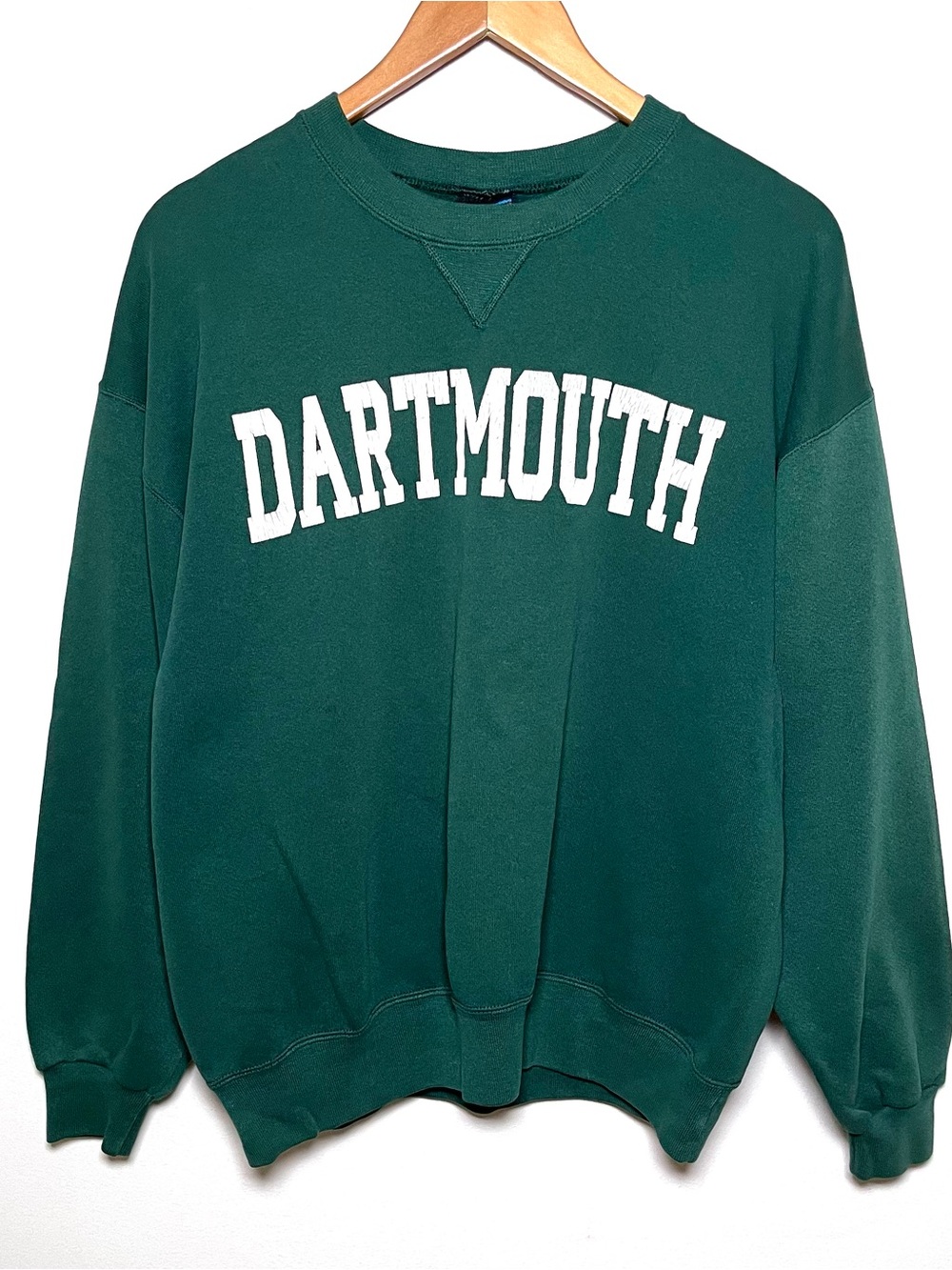 Vintage Dartmouth Sweatshirt Mens Size Large Green Fleece Crewneck College Soffe